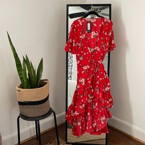 SÚPER CUTE SUMMER WRAP DRESS!